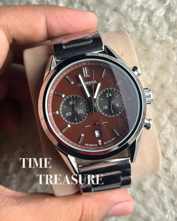TAG Heuer Brown dial chain watch - Image 2