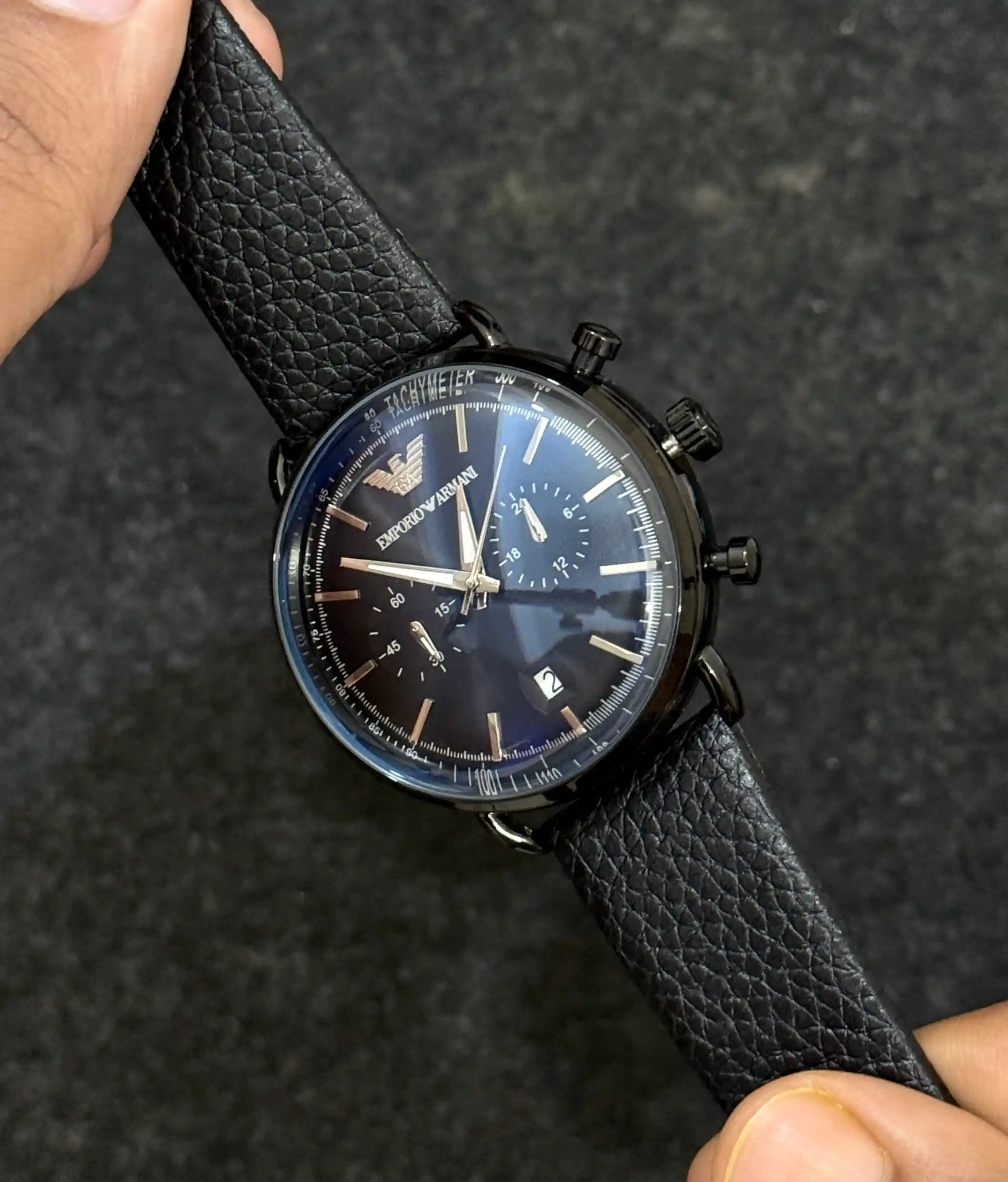 Emporio Armani chronograph leather belt premium Watch for men