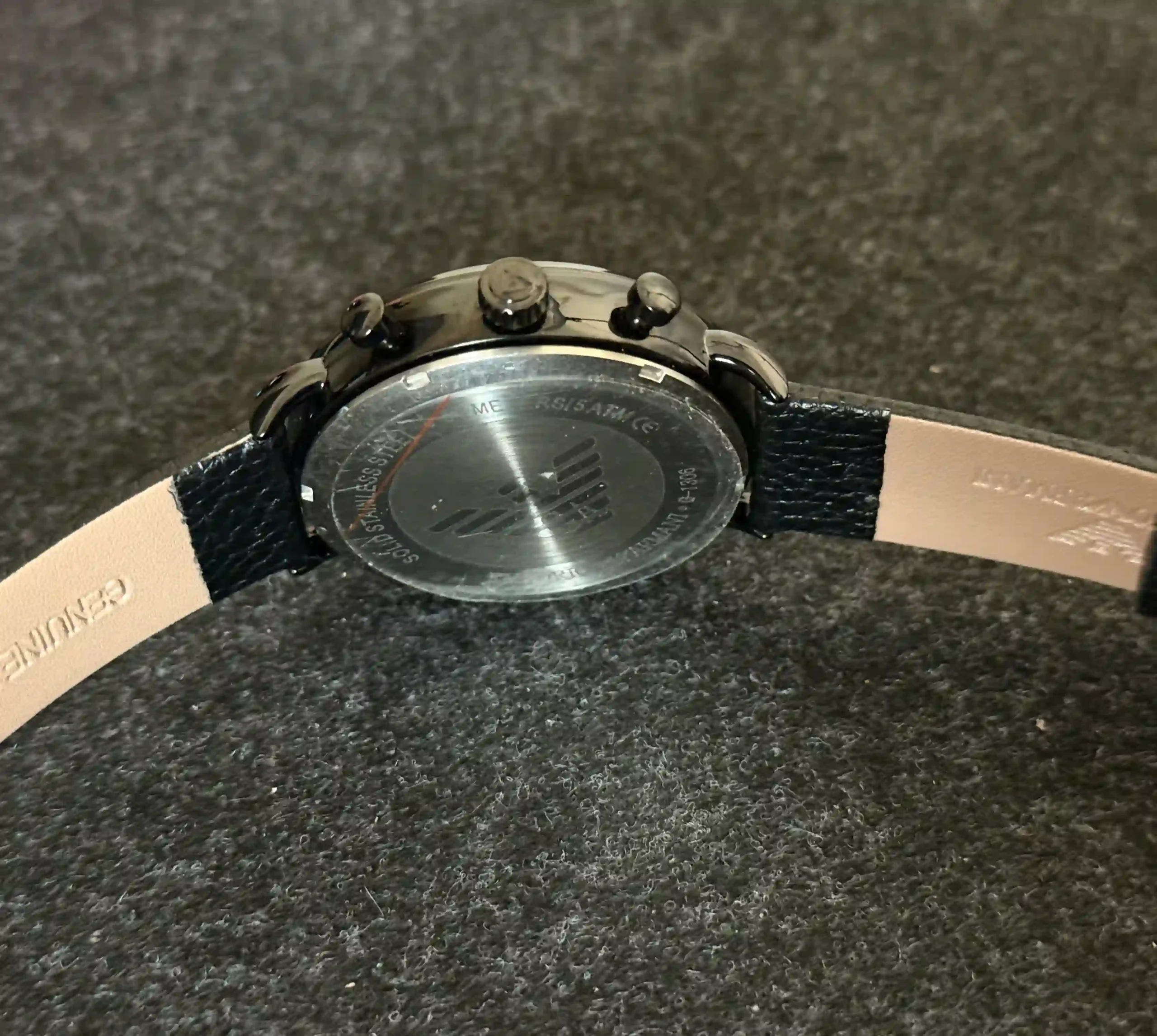 Emporio Armani chronograph leather belt premium Watch for men - Image 3