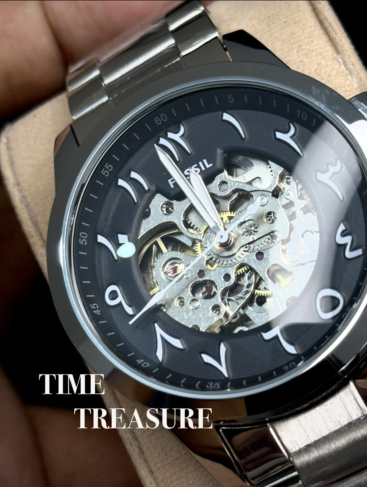 Fossil Automatic watch Arabic dial - Image 3