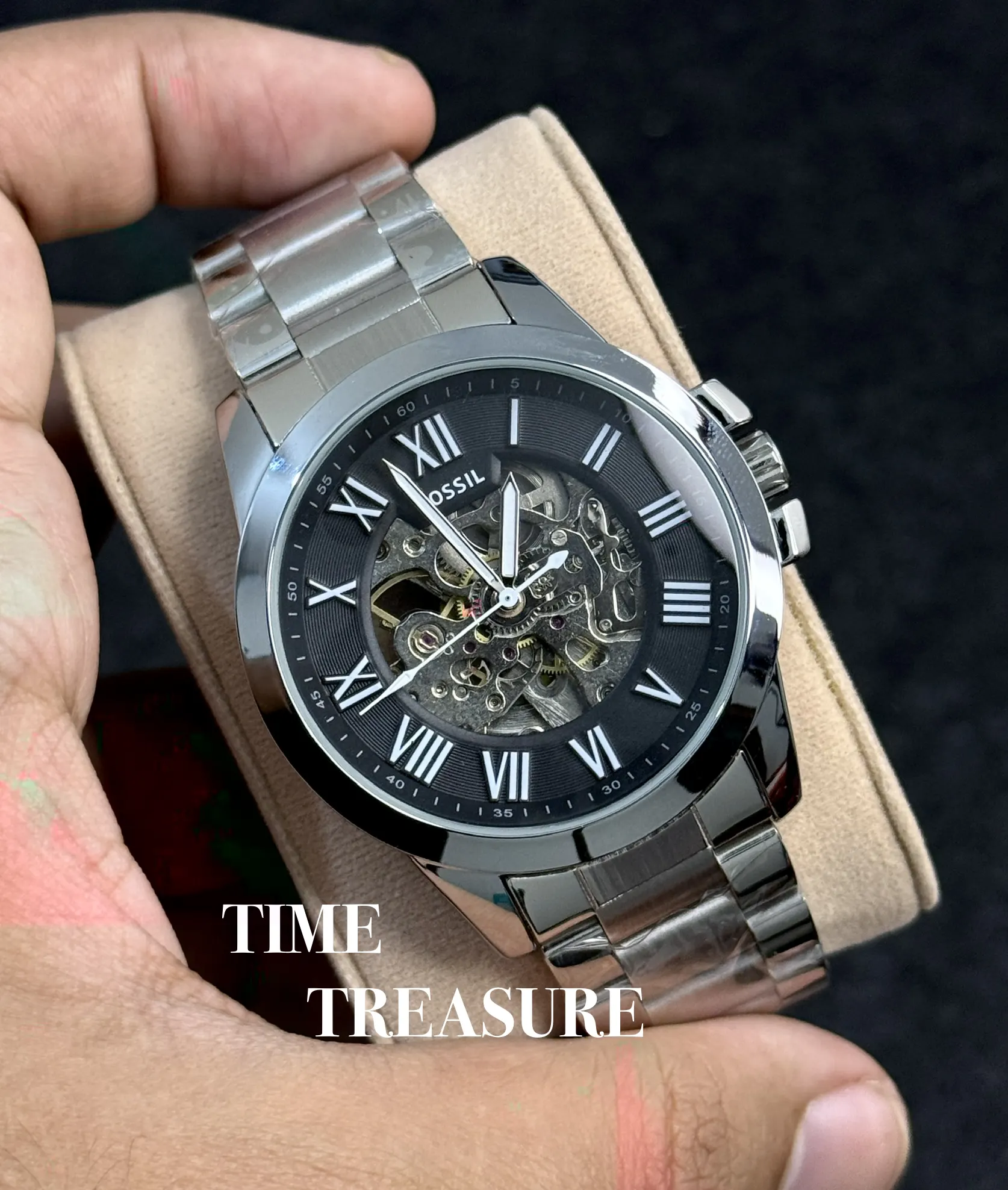 Fossil Automatic watch black dial - Image 3