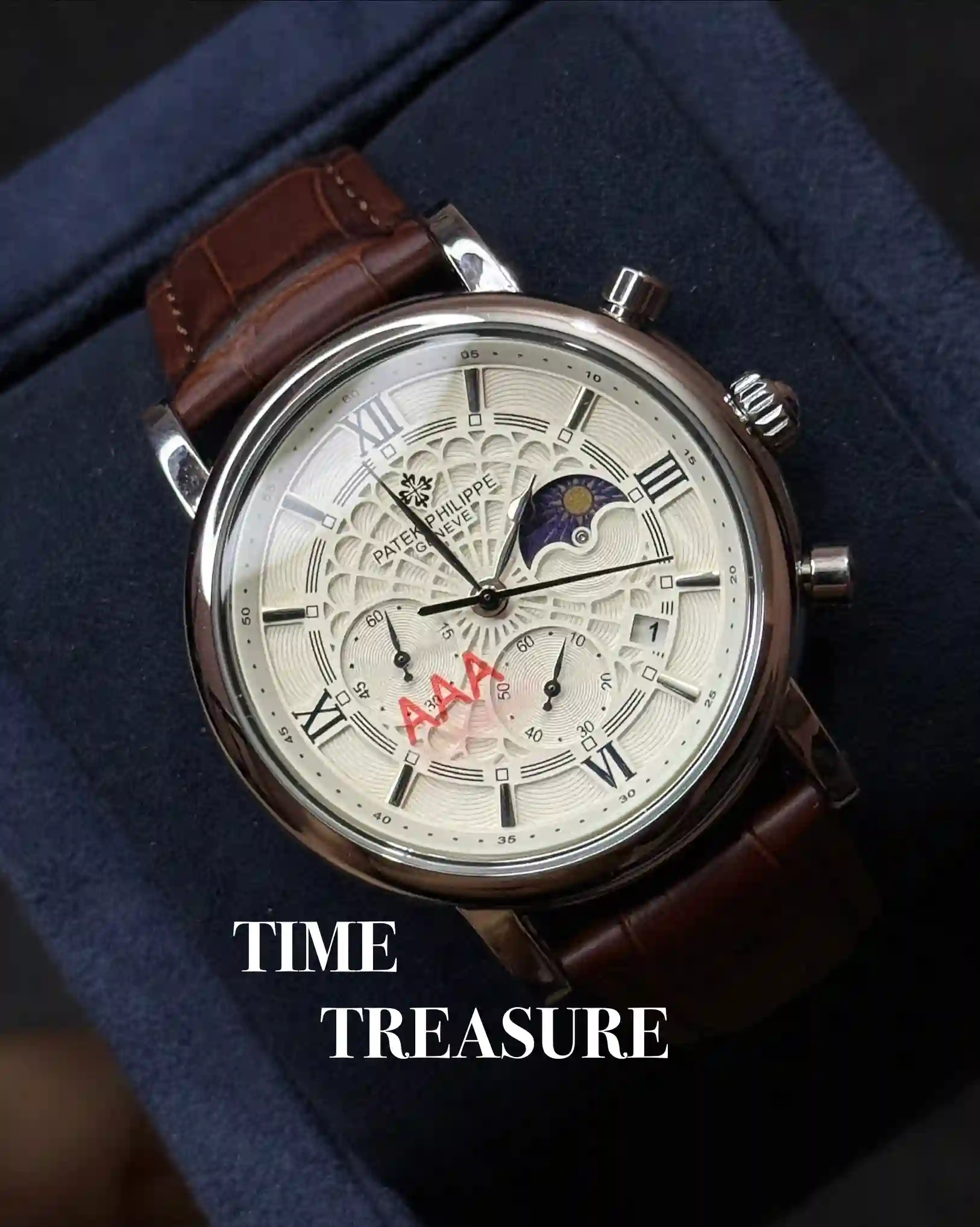 Patek Philippe chronograph formal watch moonphase