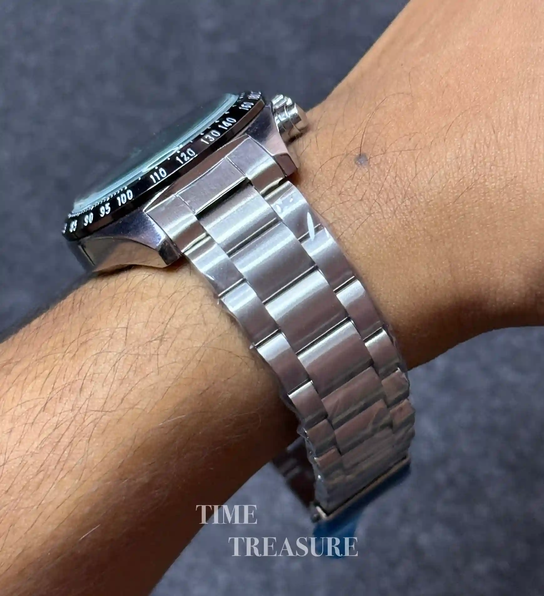 Seiko Prospex Black dial chronograph watch for men | Gray - Image 6