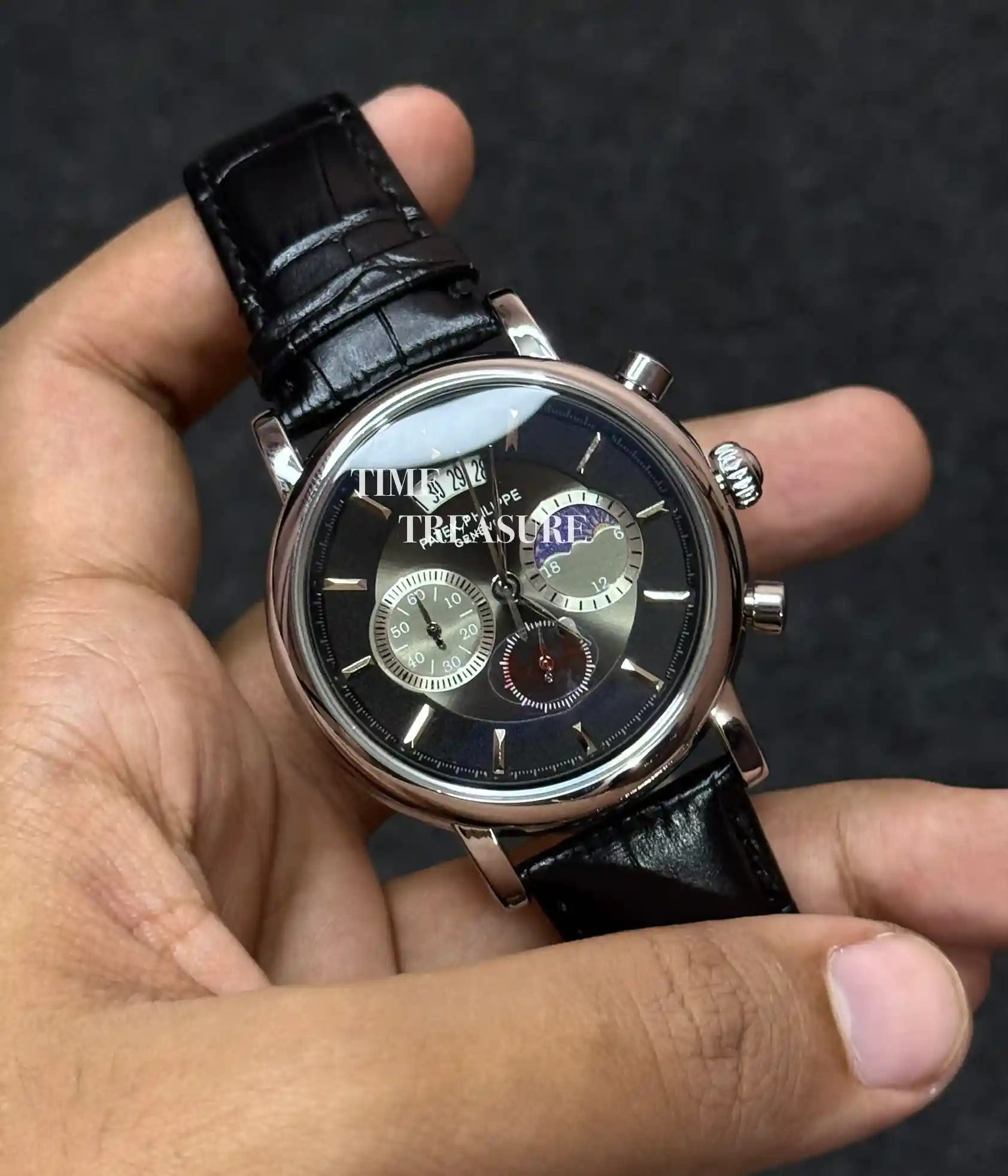 Patek Philippe chronograph formal watch moonphase